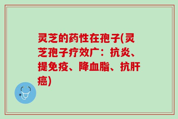 灵芝的在孢子(灵芝孢子疗效广:、提免疫、降、抗) 灵芝的在孢子(灵芝孢子疗效广:、提免疫、降、抗)