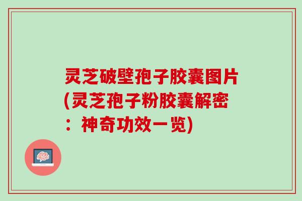 灵芝破壁孢子胶囊图片(灵芝孢子粉胶囊解密：神奇功效一览)