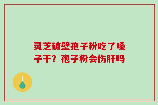 灵芝破壁孢子粉吃了嗓子干？孢子粉会伤肝吗