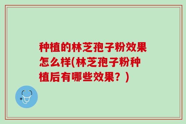 种植的林芝孢子粉效果怎么样(林芝孢子粉种植后有哪些效果？)