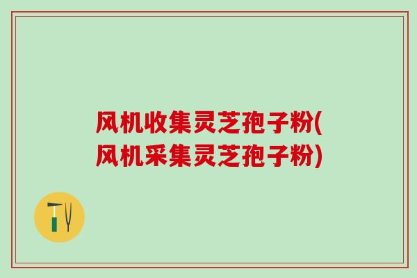 风机收集灵芝孢子粉(风机采集灵芝孢子粉)
