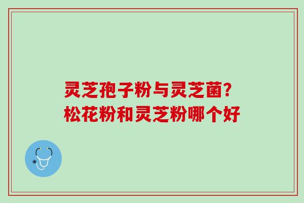 灵芝孢子粉与灵芝菌？松花粉和灵芝粉哪个好