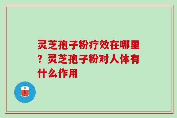 灵芝孢子粉疗效在哪里?灵芝孢子粉对人体有什么作用 灵芝孢子粉疗效在哪里?灵芝孢子粉对人体有什么作用