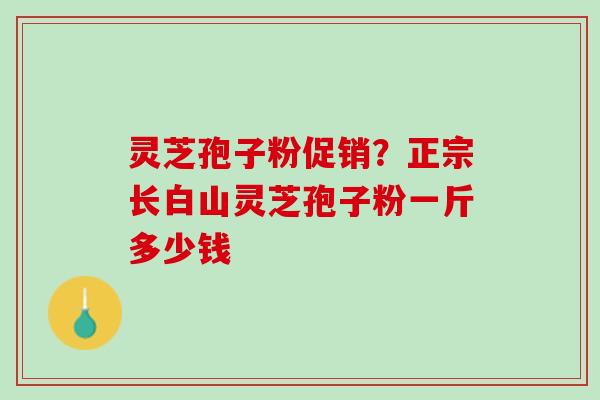 灵芝孢子粉促销？正宗长白山灵芝孢子粉一斤多少钱