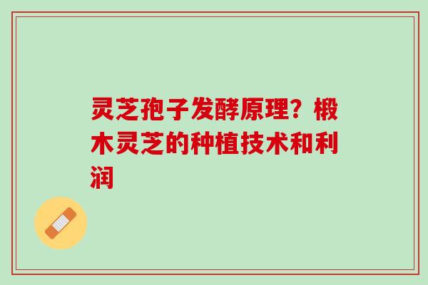 灵芝孢子发酵原理？椴木灵芝的种植技术和利润