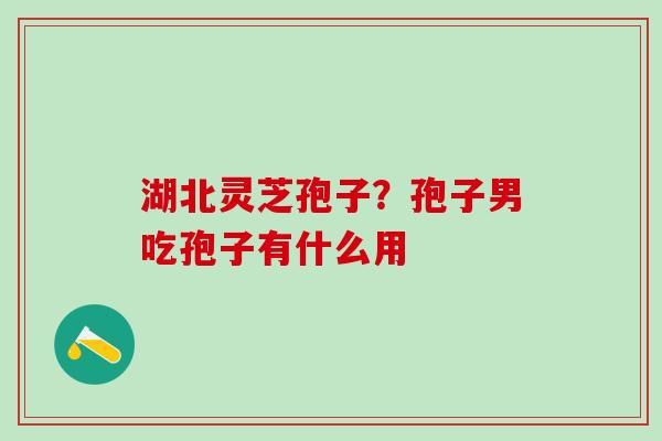 湖北灵芝孢子？孢子男吃孢子有什么用
