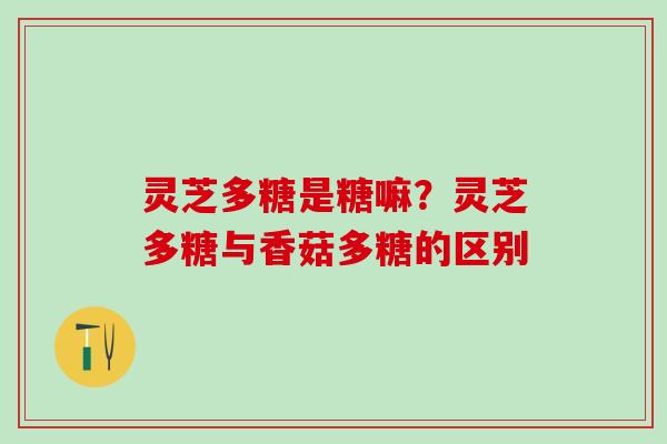 灵芝多糖是糖嘛？灵芝多糖与香菇多糖的区别