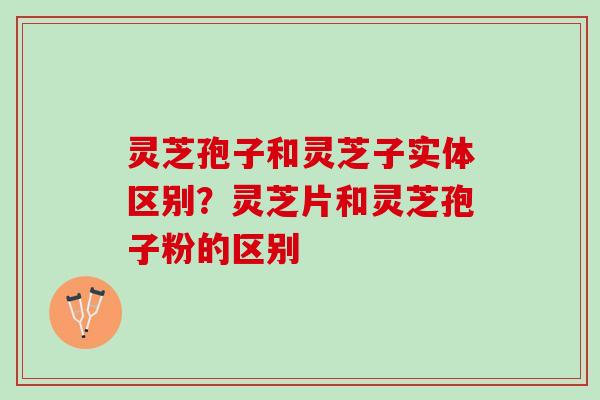 灵芝孢子和灵芝子实体区别？灵芝片和灵芝孢子粉的区别