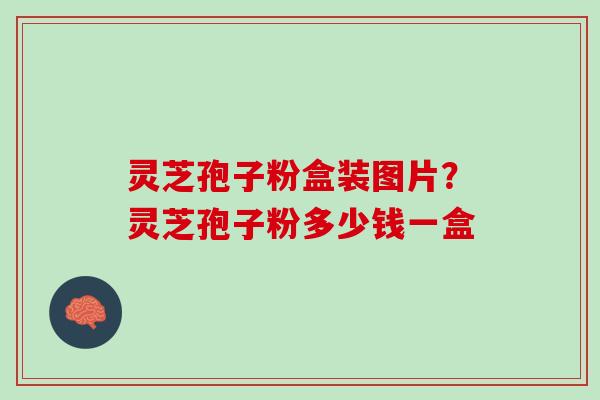 灵芝孢子粉盒装图片？灵芝孢子粉多少钱一盒