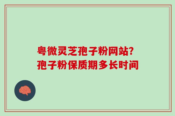 粤微灵芝孢子粉网站？孢子粉保质期多长时间