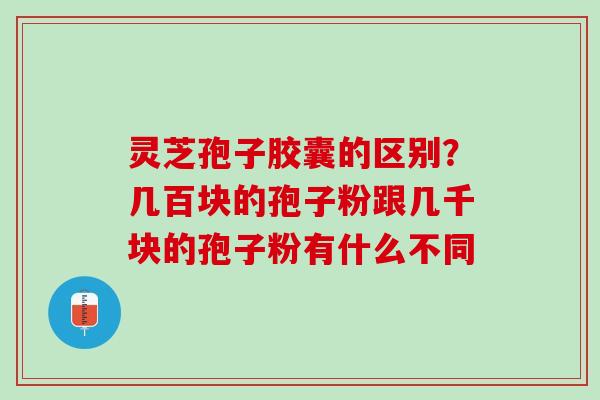 灵芝孢子胶囊的区别?几百块的孢子粉跟几千块的孢子粉有什么不同 灵芝孢子胶囊的区别?几百块的孢子粉跟几千块的孢子粉有什么不同