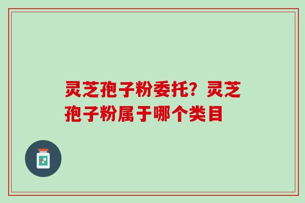 灵芝孢子粉委托？灵芝孢子粉属于哪个类目