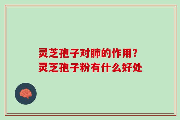 灵芝孢子对的作用?灵芝孢子粉有什么好处 灵芝孢子对的作用?灵芝孢子粉有什么好处