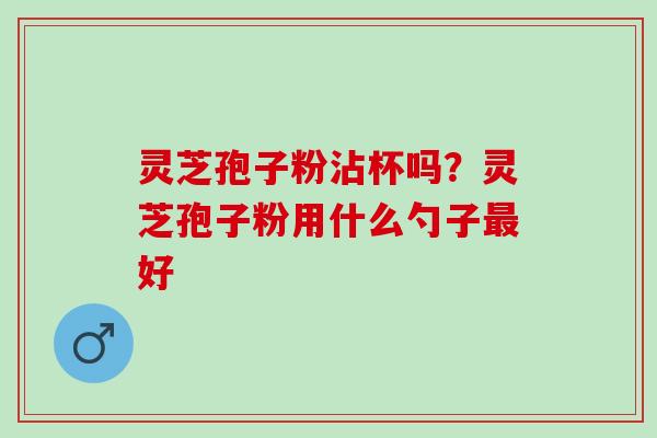 灵芝孢子粉沾杯吗？灵芝孢子粉用什么勺子最好