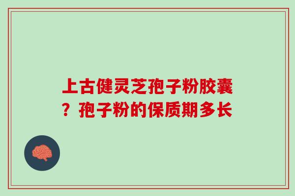 上古健灵芝孢子粉胶囊？孢子粉的保质期多长