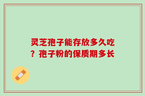 灵芝孢子能存放多久吃？孢子粉的保质期多长