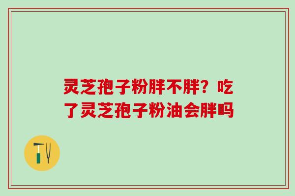 灵芝孢子粉胖不胖?吃了灵芝孢子粉油会胖吗 灵芝孢子粉胖不胖?吃了灵芝孢子粉油会胖吗