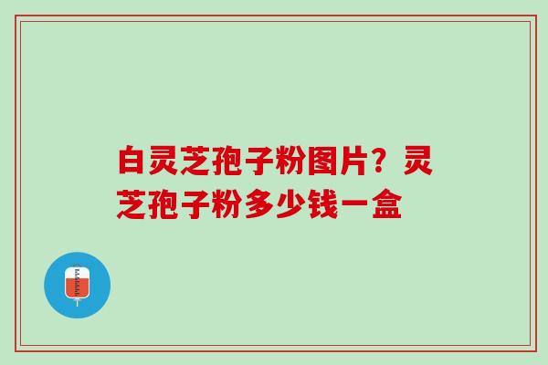 白灵芝孢子粉图片?灵芝孢子粉多少钱一盒 白灵芝孢子粉图片?灵芝孢子粉多少钱一盒