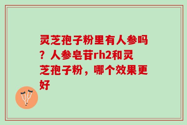 灵芝孢子粉里有人参吗？人参皂苷rh2和灵芝孢子粉，哪个效果更好