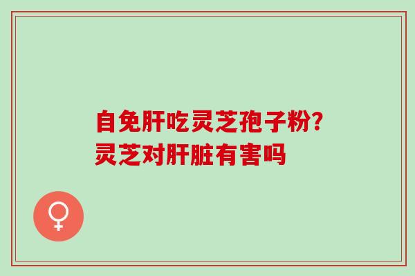 自免肝吃灵芝孢子粉？灵芝对肝脏有害吗