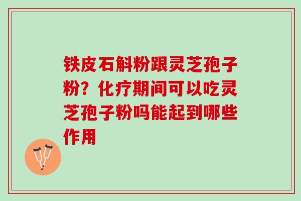 铁皮石斛粉跟灵芝孢子粉？化疗期间可以吃灵芝孢子粉吗能起到哪些作用