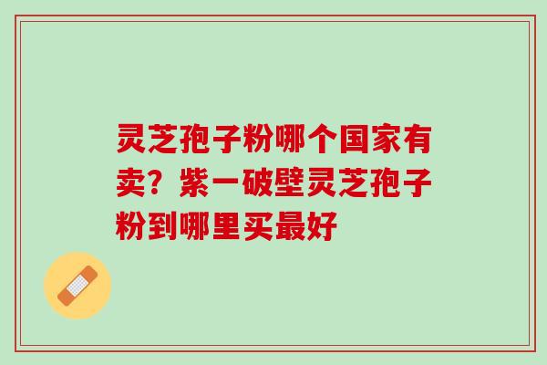 灵芝孢子粉哪个国家有卖？紫一破壁灵芝孢子粉到哪里买好