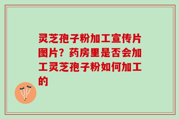 灵芝孢子粉加工宣传片图片？药房里是否会加工灵芝孢子粉如何加工的