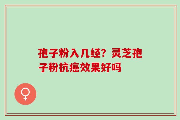 孢子粉入几经？灵芝孢子粉抗癌效果好吗