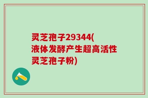 灵芝孢子29344(液体发酵产生超高活性灵芝孢子粉)