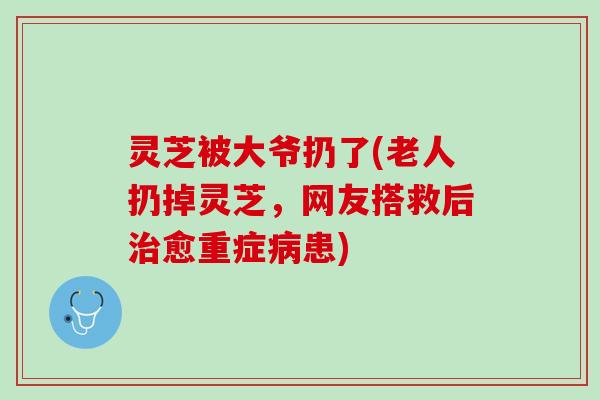 灵芝被大爷扔了(老人扔掉灵芝，网友搭救后治愈重症病患)