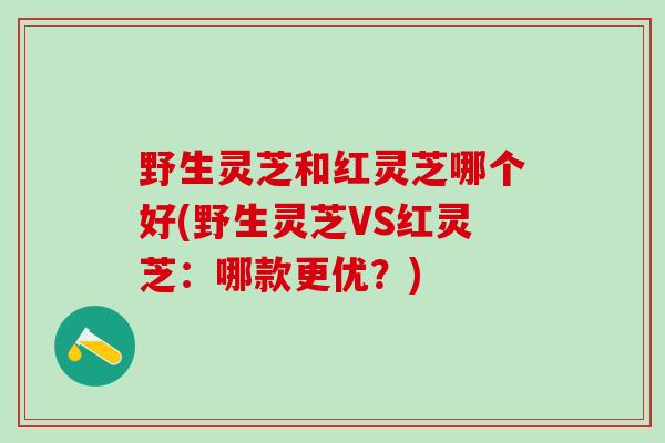 野生灵芝和红灵芝哪个好(野生灵芝VS红灵芝：哪款更优？)