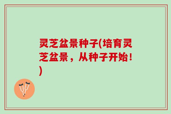 灵芝盆景种子(培育灵芝盆景，从种子开始！)