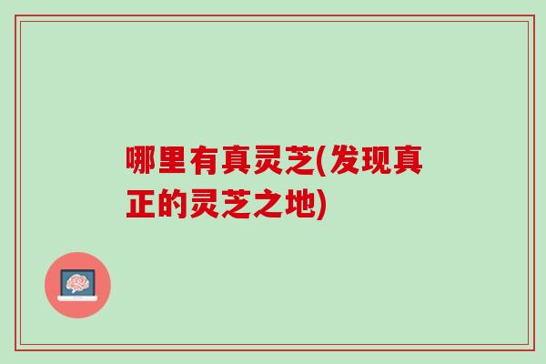 哪里有真灵芝(发现真正的灵芝之地)