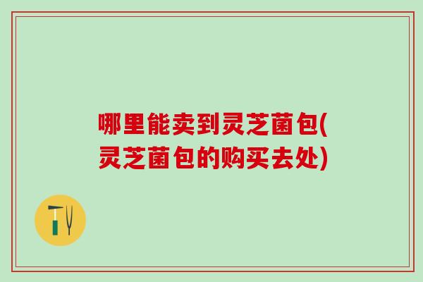 哪里能卖到灵芝菌包(灵芝菌包的购买去处) 哪里能卖到灵芝菌包(灵芝菌包的购买去处)