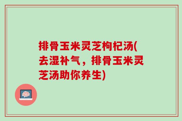 排骨玉米灵芝枸杞汤(去湿补气，排骨玉米灵芝汤助你养生)