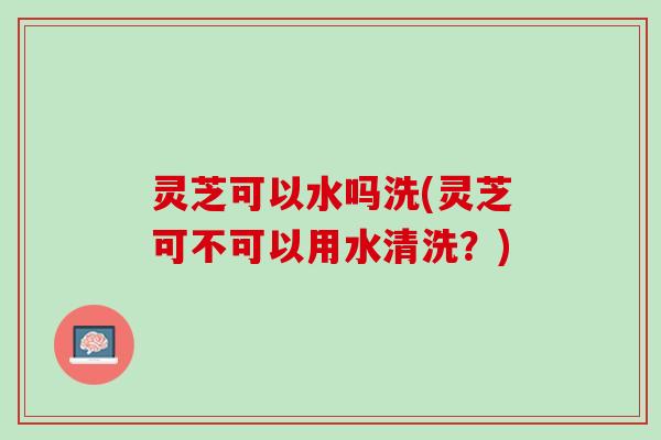 灵芝可以水吗洗(灵芝可不可以用水清洗？)