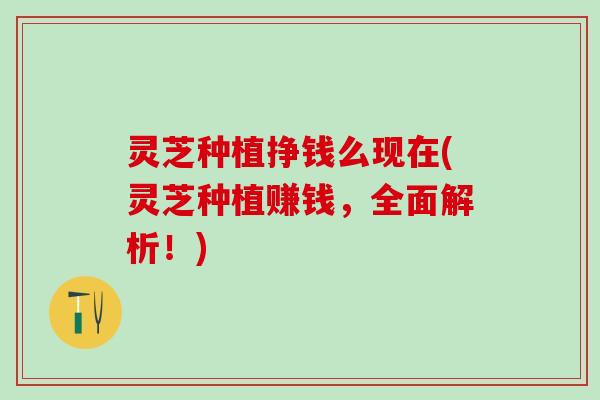 灵芝种植挣钱么现在(灵芝种植赚钱，全面解析！)