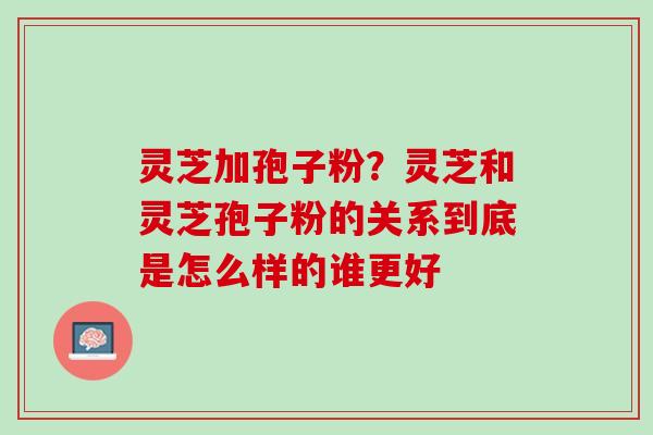 灵芝加孢子粉？灵芝和灵芝孢子粉的关系到底是怎么样的谁更好