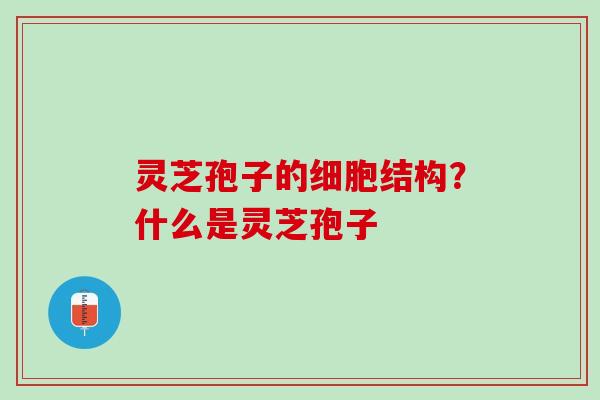 灵芝孢子的细胞结构？什么是灵芝孢子