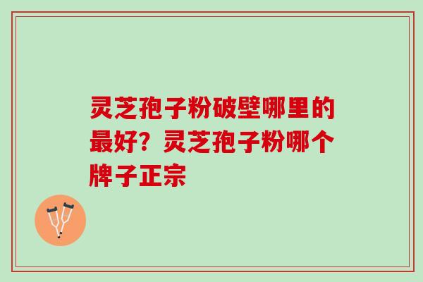 灵芝孢子粉破壁哪里的最好？灵芝孢子粉哪个牌子正宗
