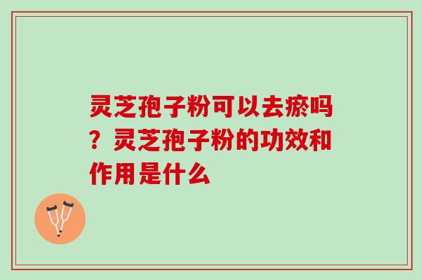 灵芝孢子粉可以去瘀吗？灵芝孢子粉的功效和作用是什么