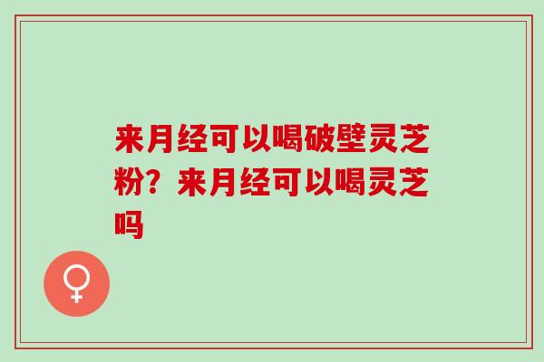 来可以喝破壁灵芝粉?来可以喝灵芝吗 来可以喝破壁灵芝粉?来可以喝灵芝吗