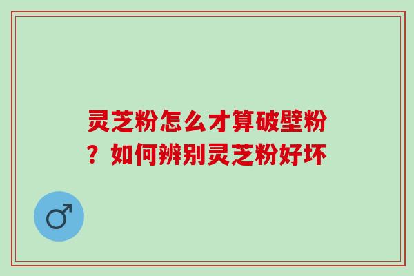 灵芝粉怎么才算破壁粉？如何辨别灵芝粉好坏