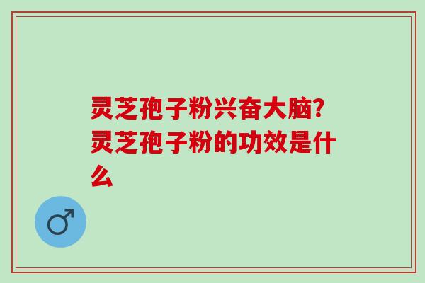 灵芝孢子粉兴奋大脑？灵芝孢子粉的功效是什么