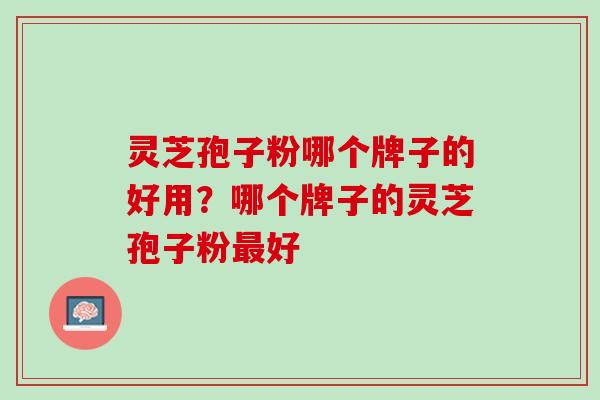 灵芝孢子粉哪个牌子的好用？哪个牌子的灵芝孢子粉好