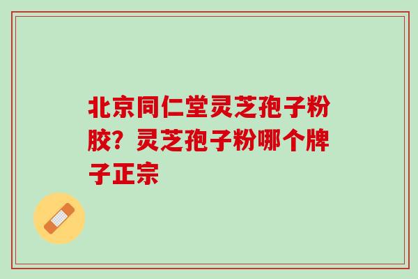 北京同仁堂灵芝孢子粉胶?灵芝孢子粉哪个牌子正宗 北京同仁堂灵芝孢子粉胶?灵芝孢子粉哪个牌子正宗