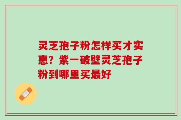 灵芝孢子粉怎样买才实惠？紫一破壁灵芝孢子粉到哪里买最好
