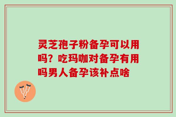 灵芝孢子粉备孕可以用吗?吃玛咖对备孕有用吗男人备孕该补点啥 灵芝孢子粉备孕可以用吗?吃玛咖对备孕有用吗男人备孕该补点啥