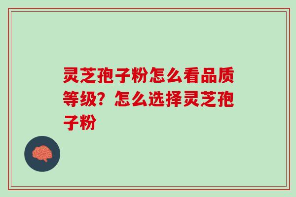 灵芝孢子粉怎么看品质等级?怎么选择灵芝孢子粉 灵芝孢子粉怎么看品质等级?怎么选择灵芝孢子粉