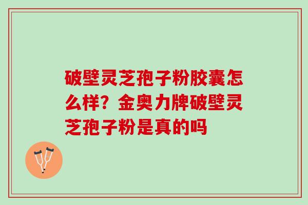 破壁灵芝孢子粉胶囊怎么样？金奥力牌破壁灵芝孢子粉是真的吗